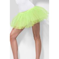 Tutu verkleed onderrok neon groen - thumbnail