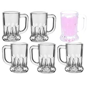 Alessandro Shotglaasjes Montpellier - 12x stuks - met oor - glas - 40 ml - pul