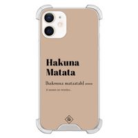 iPhone 12 mini shockproof hoesje - Hakuna matata