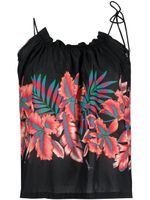 PINKO haut à imprimé tropical - Noir