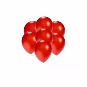 Kleine rood metallic ballonnetjes 200 stuks