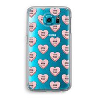 Chicks before dicks: Samsung Galaxy S6 Transparant Hoesje