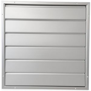 Overdrukrooster Opbouw - 355 X 355mm - Grote Lamellen (12hd-3636aa)