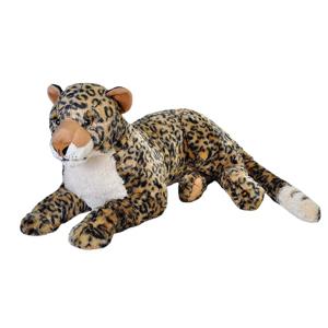 Wild Republic Pluche dieren luipaard knuffel - 76 cm - knuffeldieren uit Afrika - groot formaat