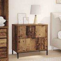 Nachtkastje met lade Oud hout 63.5 x 36 x 61 cm Bewerkt hout