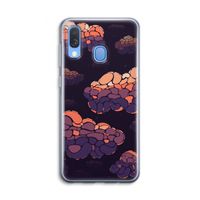 Patroon Wolken: Samsung Galaxy A40 Transparant Hoesje