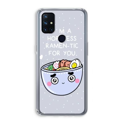 I'm A Hopeless Ramen-Tic For You: OnePlus Nord N10 5G Transparant Hoesje