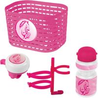 Messingschlager Ventura accessoiresset paard meisjes roze/wit 4-delig