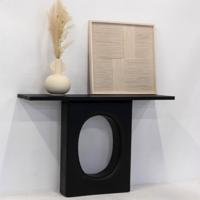 Sidetable Jolijn Zwart Mangohout 120cm - Giga Meubel