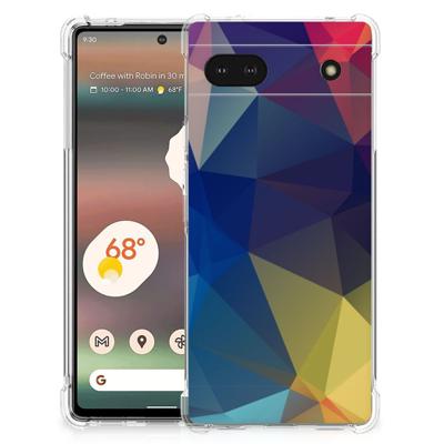 Google Pixel 6A Shockproof Case Polygon Dark Google Pixel 6A Shockproof Case Polygon Dark