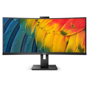 Philips 34B1U5600CH/00 LED-monitor Energielabel G (A - G) 86.4 cm (34 inch) 3440 x 1440 Pixel 16:9 4 ms HDMI, DisplayPort, USB-C 3.2, RJ45, Audio-Line-out VA