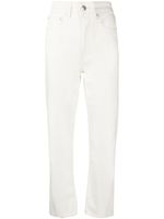 Maison Kitsuné jean court à taille haute - Blanc Maison Kitsuné jean court à taille haute - Blanc