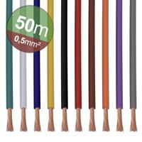 Quadrios 22CW004 Assortiment draden 1 x 0.5 mm² Wit, Blauw, Bruin, Oranje, Groen, Geel, Grijs, Violet, Zwart, Rood 1 set(s) - thumbnail