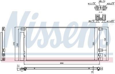 Condensator, airconditioning 940388