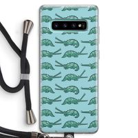 Kroko: Samsung Galaxy S10 Plus Transparant Hoesje met koord