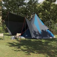 Familie Tipi Tent met dak Blauw en Grijs 510 x 690 x 330 cm