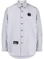 AAPE BY *A BATHING APE® chemise en coton à patch logo - Gris - thumbnail