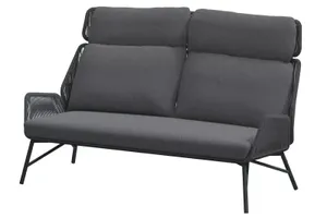 Carthago living bench Platinum with 3 cushions