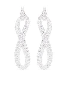 Swarovski boucles d'oreilles Hyperbola à clips - Argent