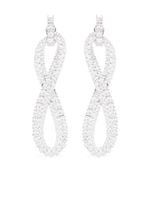 Swarovski boucles d'oreilles Hyperbola à clips - Argent - thumbnail