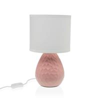 Bureaulamp Versa Roze Wit Keramisch 40 W 15,5 x 27,5 cm