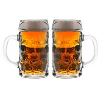 2x Bierpullen/Bierglazen 0,5 liter 2x Bierpullen/Bierglazen 0,5 liter