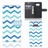 Samsung Galaxy S8 Plus | Telefoon Hoesje | Zigzag Blauw