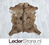 Geitenhuid bruin wit 85x75cm