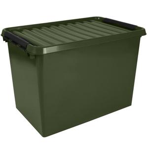 Sunware opslagbox - met deksel - kunststof - 72 liter - 60 x 40 x 42 cm - opslagdoos