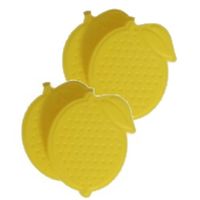 8x stuks ijsblokjes citroen herbruikbaar - IJsblokjesvormen - thumbnail