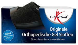 Lucovitaal Originele Orthopedische Gel Sloffen 38-39 Zwart
