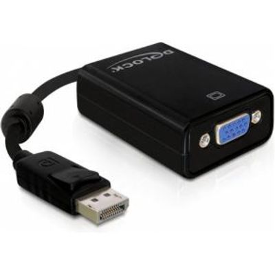Delock 61848 Adapter DisplayPort 1.2 male > VGA female zwart