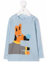 Stella McCartney Kids haut imprimé à manches longues - Bleu