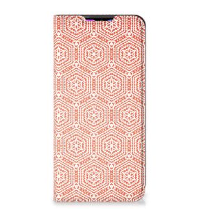 Xiaomi Redmi 9 Hoesje met Magneet Pattern Orange