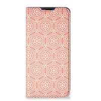 Xiaomi Redmi 9 Hoesje met Magneet Pattern Orange - thumbnail