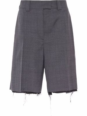 Miu Miu bermuda à carreaux Prince De Galles - Gris
