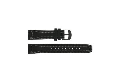 Horlogeband Timex P42351 Leder Zwart 20mm