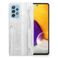 Samsung Galaxy A72 | Bumper Hoesje | White Wood