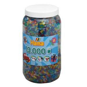 Hama strijkkralen in pot glittermix (054), 13.000st.