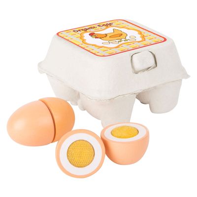 Small Foot - houten speeleten eieren, 9dlg.