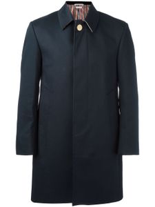 Thom Browne manteau à col cranté - Bleu