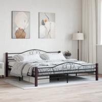 Bedframe metaal zwart 200x200 cm