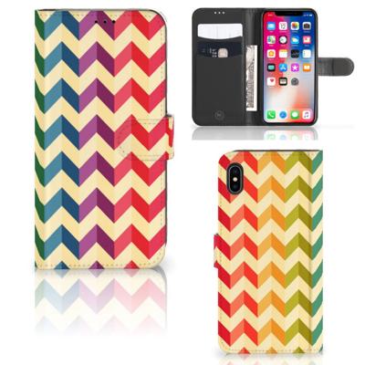 Apple iPhone Xs Max | Telefoon Hoesje | Zigzag Multi Color Apple iPhone Xs Max | Telefoon Hoesje | Zigzag Multi Color