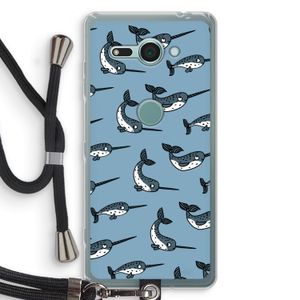 Narwhal: Sony Xperia XZ2 Compact Transparant Hoesje met koord