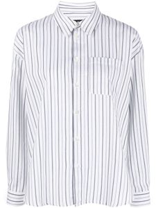 A.P.C. chemise rayée à manches longues - Blanc