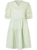 Cecilie Bahnsen robe Voile mi-longue en coton - Vert