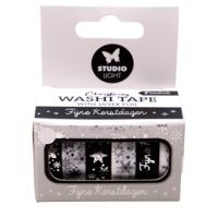Studio Light • essentials washi tape black & white nl silver
