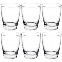 Set van 6x stuks tumbler waterglazen/drinkglazen transparant 280 ml