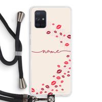 Kusjes: Samsung Galaxy A71 Transparant Hoesje met koord