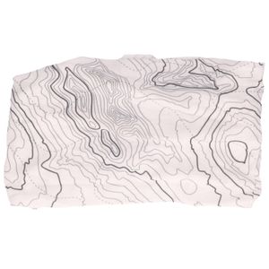 Witte morf/tube/nek sjaal/shawl met contour print voor volwassen   -
